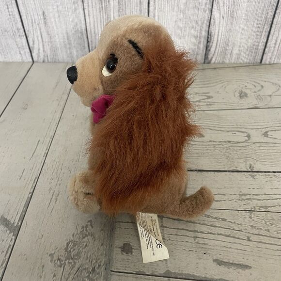 VTG 90's Disney Lady And The Tramp Plush Set Of 2 8" Tramp & 7" Lady Cute - Picture 13 of 16